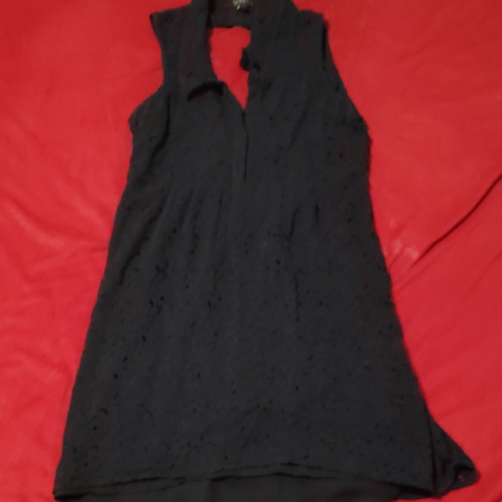 Jessica Simpson Black Sleeveless Tunic Dress